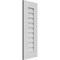 Ekena Millwork Vertical Surface Mount PVC Gable Vent: Non-Functional, w/ 3-1/2"W x 1"P Standard Frame, 12"W x 32"H GVPVE12X3201SN - alternate 5